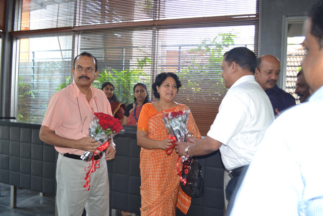 Visit by His Highness Shri Moolam Thirunal Rama Varma VI at Artech Office